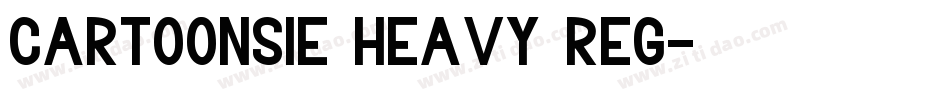 Cartoonsie Heavy Reg字体转换